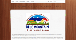 Desktop Screenshot of bluemountainbiodynamicfarms.com